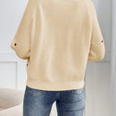 Frenchy cardigan con botones de corte casual y rayas para mujer, para otono/invierno