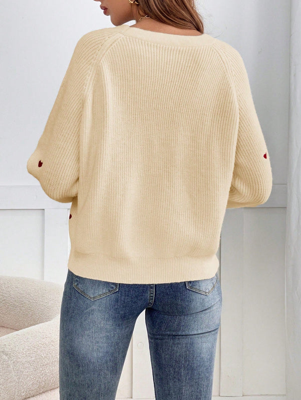 Frenchy cardigan con botones de corte casual y rayas para mujer, para otono/invierno