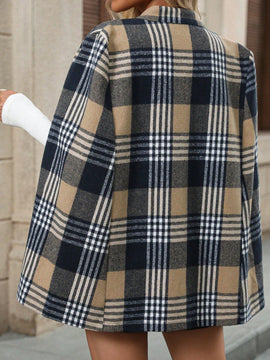 Emery rose ropa de otono para mujer, abrigo de lana con estilo de capa elegante para mujer, ropa de oficina para mujer