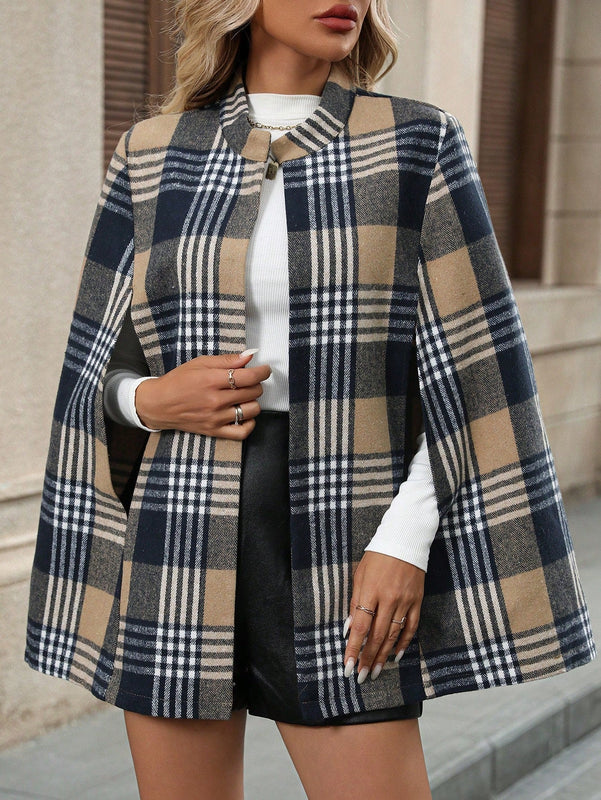 Emery rose ropa de otono para mujer, abrigo de lana con estilo de capa elegante para mujer, ropa de oficina para mujer