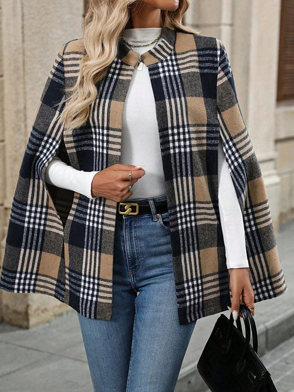 Emery rose ropa de otono para mujer, abrigo de lana con estilo de capa elegante para mujer, ropa de oficina para mujer