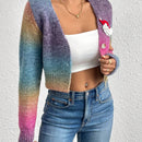 Blusa decorativa minimalista con botones delanteros y manga larga para mujer, de uso casual diario