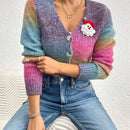 Blusa decorativa minimalista con botones delanteros y manga larga para mujer, de uso casual diario