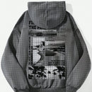 Ezwear sudadera con capucha informal con estampado de paisaje y letras oversize para otono e invierno