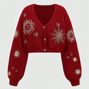 Romwe fairycore sueter tipo cardigan de mujer con bordado de sol y luna en estilo misterioso de bruja para navidad