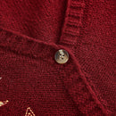 Romwe fairycore sueter tipo cardigan de mujer con bordado de sol y luna en estilo misterioso de bruja para navidad