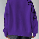 Frenchy cardigan casual de mujer con bloqueo de color y estampado floral, para otono/invierno