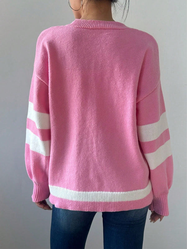 Unity 1 pieza blusa casual de mujer con bolsillo, manga larga, abotonadura frontal y parche de color liso