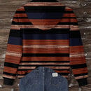 Lune sudadera con capucha de estampado floral vintage todo sobre en estilo minimalista casual, adecuada para otono/invierno