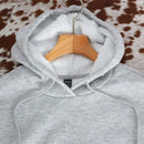 Lune sudadera con capucha informal y minimalista con estampado grafico, forrada de forro polar, corte holgado para mujer, otono/invierno