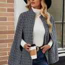 Emery rose ropa de otono para mujer, abrigo de lana con estilo de capa elegante para mujer, ropa de oficina para mujer