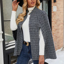Emery rose ropa de otono para mujer, abrigo de lana con estilo de capa elegante para mujer, ropa de oficina para mujer