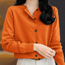 Essnce cardigan suelto y casual de mujer de un solo abotonado, de color liso, manga larga, para otono/invierno