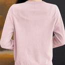 Essnce cardigan suelto y casual de mujer de un solo abotonado, de color liso, manga larga, para otono/invierno