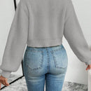 Essnce 1 pieza cardigan casual de manga larga con botones al frente y bordado floral