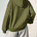 Moosta sudadera con capucha de manga larga y diseno simple para el ocio diario de las mujeres