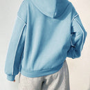 Moosta sudadera con capucha de manga larga y diseno simple para el ocio diario de las mujeres