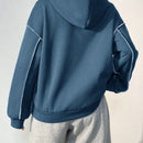 Moosta sudadera con capucha de manga larga y diseno simple para el ocio diario de las mujeres