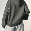Moosta sudadera con capucha de manga larga y diseno simple para el ocio diario de las mujeres