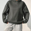 Moosta sudadera con capucha de manga larga y diseno simple para el ocio diario de las mujeres