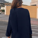 Essnce chaqueta de lana negra holgada y versatil para uso casual y de aeropuerto, diseno de bufanda de una pieza, chaqueta de cardigan corta de lana calida para el invierno, tendencia de moda otono 2024