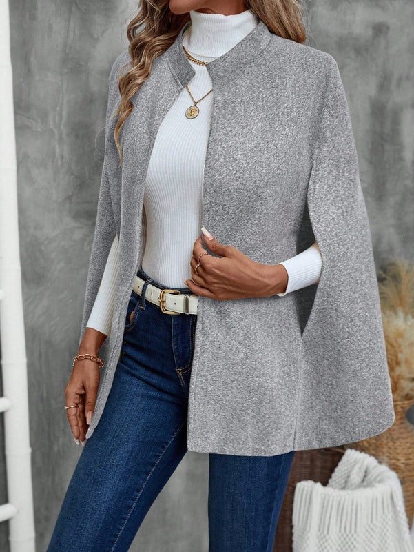 Emery rose abrigo suelto casual de unicolor para mujer