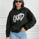 Cottnline sudaderas holgadas con bordado "good" para mujeres