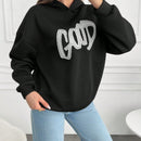 Cottnline sudaderas holgadas con bordado "good" para mujeres