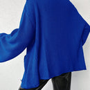 Cardigan de manga larga con botones y cuello para mujer, de estilo minimalista