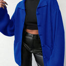 Cardigan de manga larga con botones y cuello para mujer, de estilo minimalista