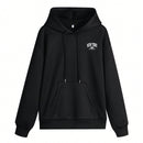 Sudadera con capucha informal y holgada para mujer con estampado de letra, manga larga, forro polar, disenada para un confort extremo, adecuada para usar en capas o sola para crear looks de moda, invierno