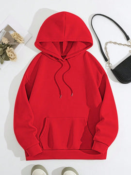 Lune sudadera con capucha informal para mujer con estampado de letra y pata de perro, para otono/invierno