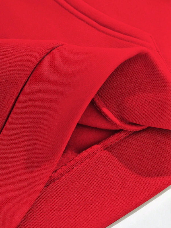 Lune sudadera con capucha informal para mujer con estampado de letra y pata de perro, para otono/invierno