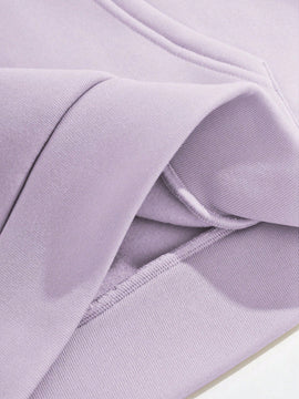 Lune sudadera con capucha informal para mujer con estampado de letra y pata de perro, para otono/invierno