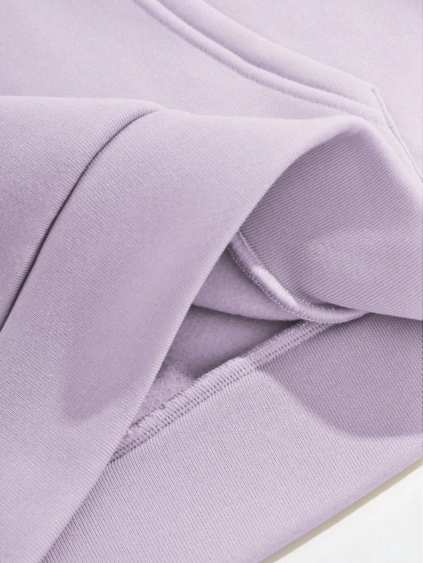 Lune sudadera con capucha informal para mujer con estampado de letra y pata de perro, para otono/invierno