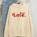 Ezwear jersey con capucha con estampado de amor para mujer
