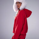 Musera sudadera con capucha oversize con patron de bordado de letras