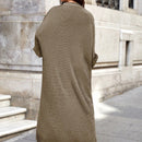 Cardigan casual holgado de unicolor de manga larga tipo murcielago, para otono/invierno