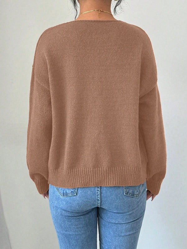 Prive blusa casual de manga larga con amarres delanteros para mujer, para uso diario
