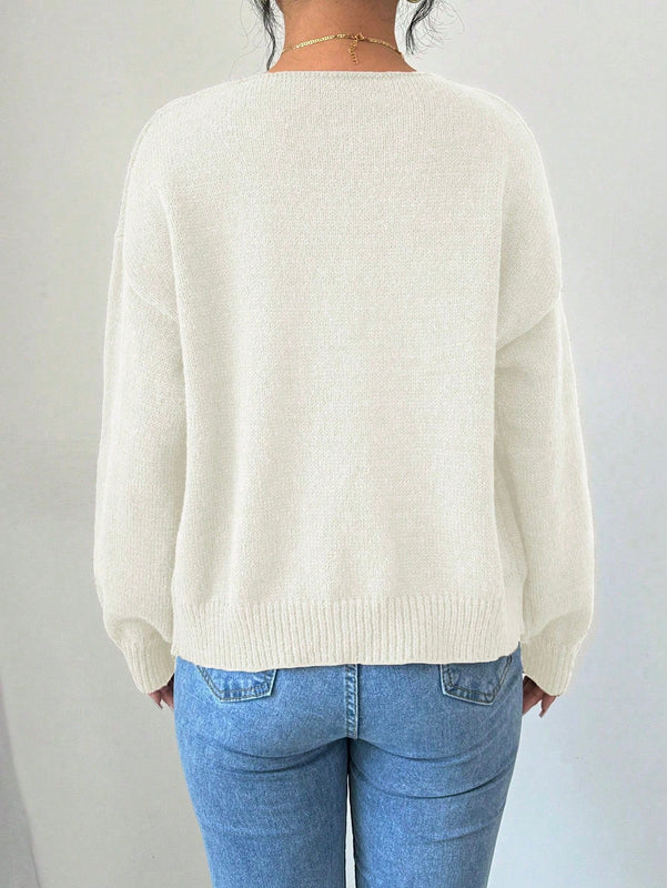 Prive blusa casual de manga larga con amarres delanteros para mujer, para uso diario