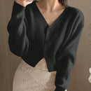 Dazy cardigan de botones de color liso para mujer, informal para uso diario, otono