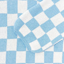 Cardigan de manga larga con estampado de cuadros, cardigan de punto de manga larga con bloqueo de color y estampado de cuadros para mujer