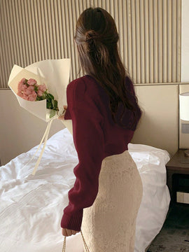 Dazy cardigan de botones de color liso para mujer, informal para uso diario, otono