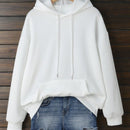 Ezwear sudadera con capucha casual para mujer, impresion de eslogan, otono/invierno