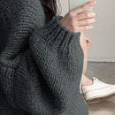 Dazy cardigan casual de uso diario de mujer, talla grande, de unicolor y con abertura frontal, para otono/invierno
