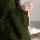Dazy cardigan casual de uso diario de mujer, talla grande, de unicolor y con abertura frontal, para otono/invierno