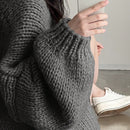 Dazy cardigan casual de uso diario de mujer, talla grande, de unicolor y con abertura frontal, para otono/invierno