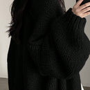 Dazy cardigan casual de manga larga de unicolor con diseno calado para mujer