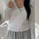 Dazy sudadera con capucha forrada de felpa con detalle de costura en contraste, de ajuste casual