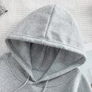 Ezwear sudadera con capucha casual de mujer con estampado de lema de mariposa, otono/invierno